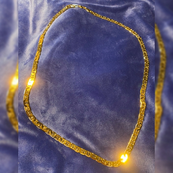 None Other - NEW 14k Gold Mariner Link Chain Necklace 30"